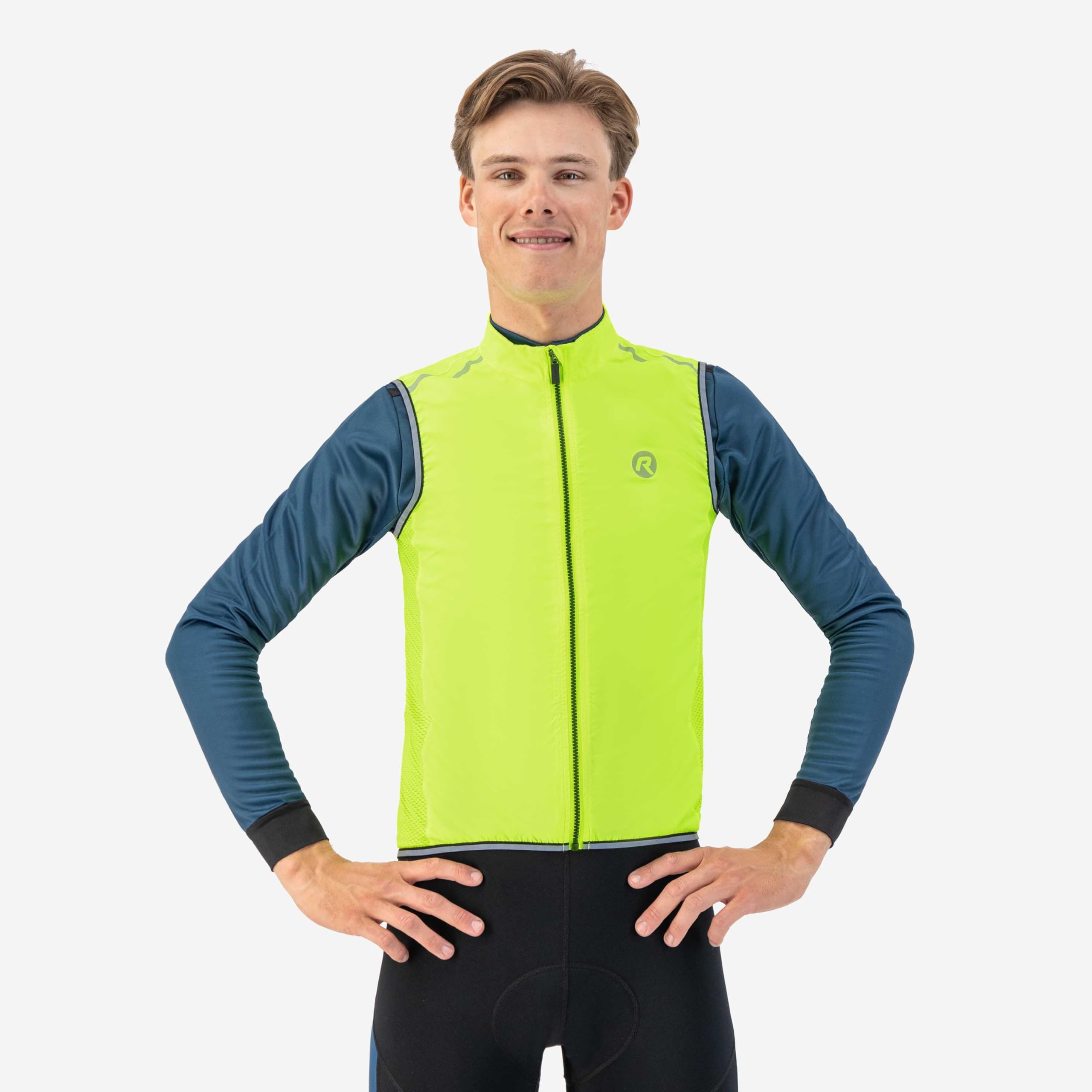 Rogelli Fahrradweste Herren - Rennradweste - Winddicht und Wasserdicht - Core