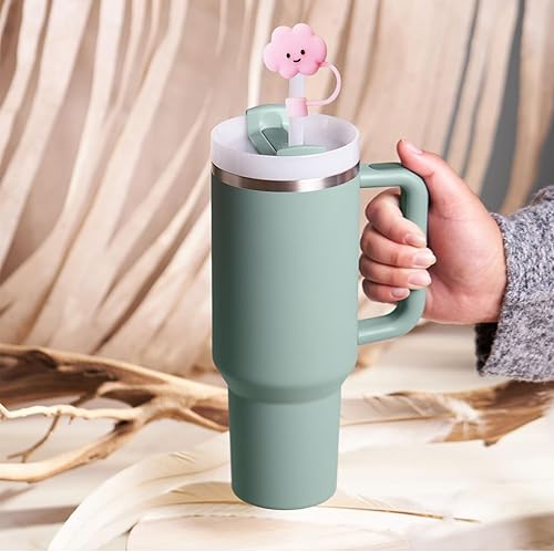 Miniatura 6 de 3 tapas de pajita, cubierta de popote Stanley de 0.4 pulgadas0.394 in, cubiertas de paja Stanley reutilizables, protector de popote Stanley,