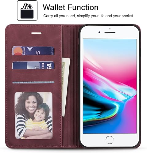 Miniatura 10 de Forwenw - Funda de piel con tapa para iPhone