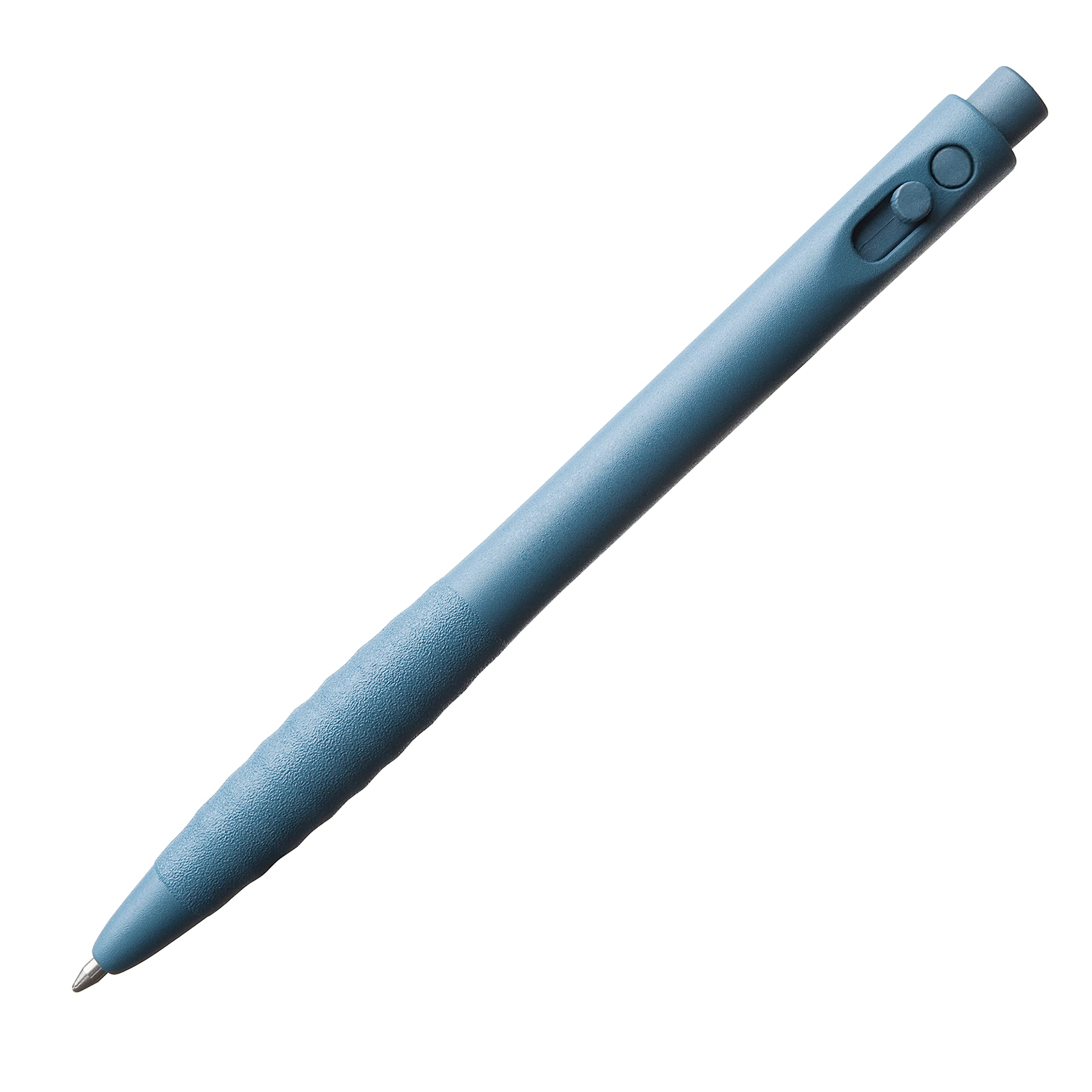 Bolígrafo detectable retráctil sin clip tinta azul, QUASARDP, modelo QU0011AA, apto para industria alimentaria, antideslizante, ergonómico. Pack 25 unidades