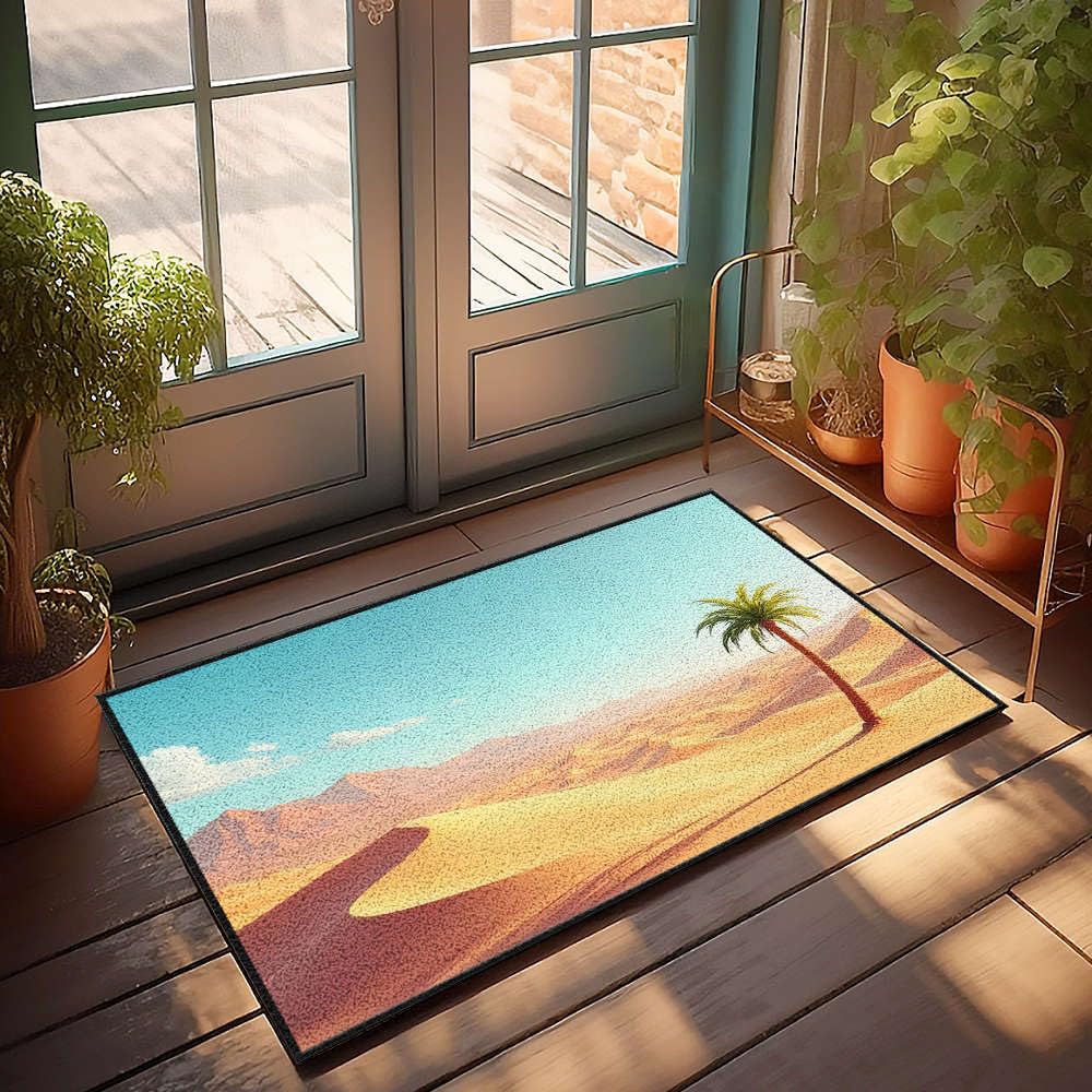 Paillasson d'automne anti-poussière : petit tapis d'extérieur 65 x 90 cm