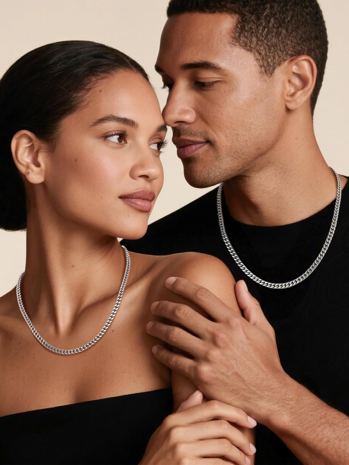 PROSTEEL Chunky Cuban Link Curb Chain Necklace for Women Men, Stainless Steel Choker Thick Trendy Statement Hip Hop Miami Cuban Chain Jewelry Gifts Unisex Size,5/12/14mm Widths,18"/20" - Image 3