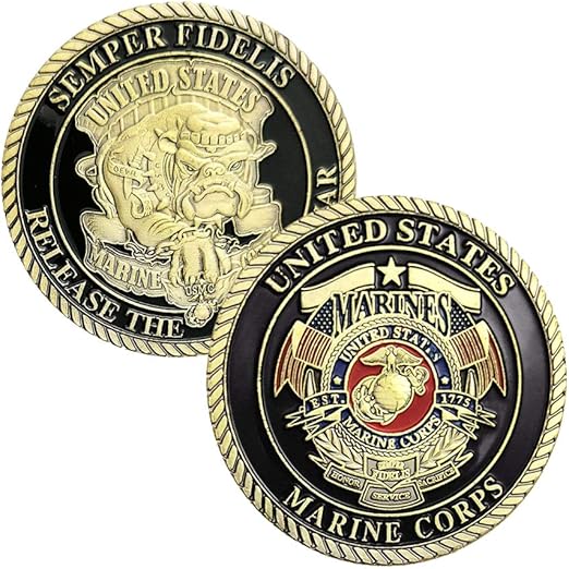 US Marine Corps Devil Dog Military Challenge Coin Gifts