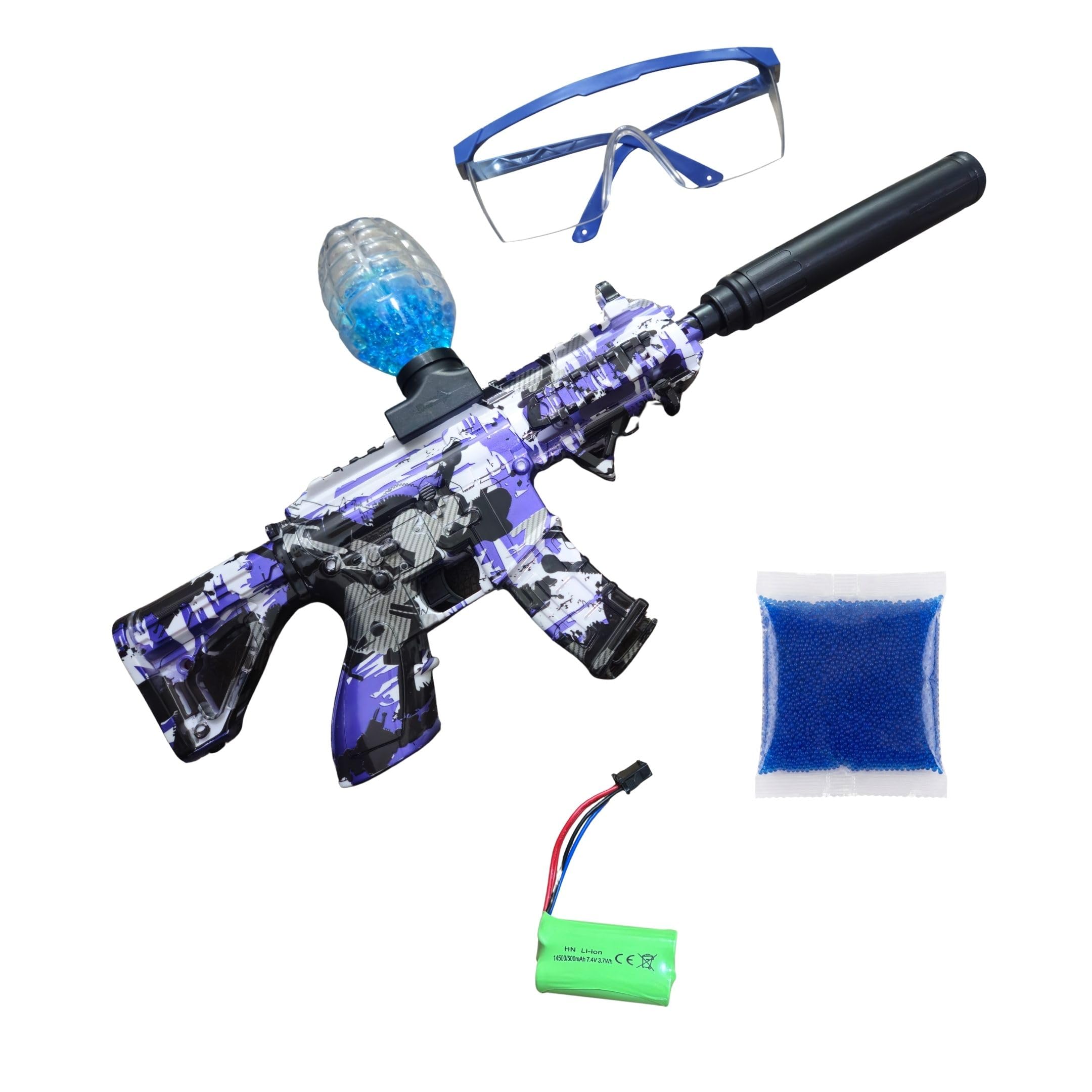 Trocshop M416 Gel Blaster Toy Gun Automatic Gun for Kids-Adults Electric Operated Gun High Speed Upto 50 Feet Range with 10,000 Gel Balls (Random Color)-image-33