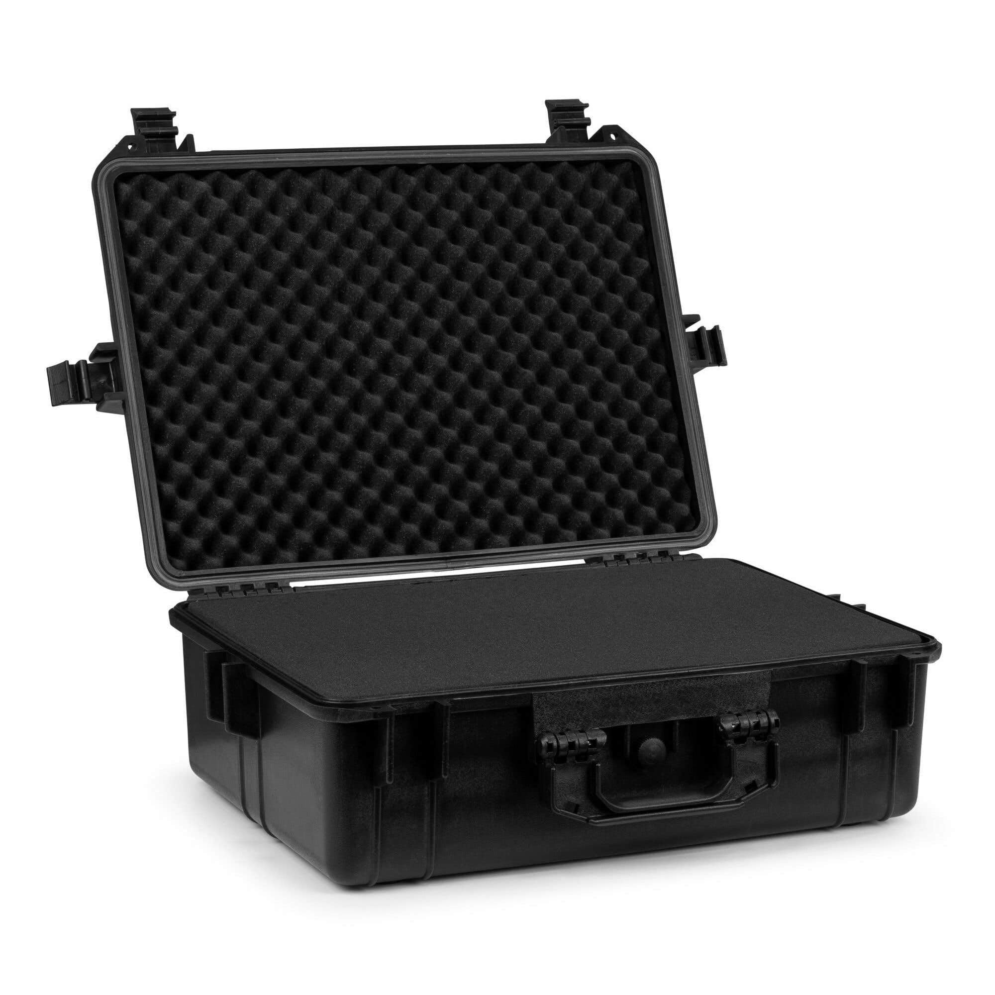 Power Dynamics GIGCase26 Maleta rígida IP67 con espuma | Espuma precortada, carcasa rígida, resistente al agua, asa ergonómica plegable
