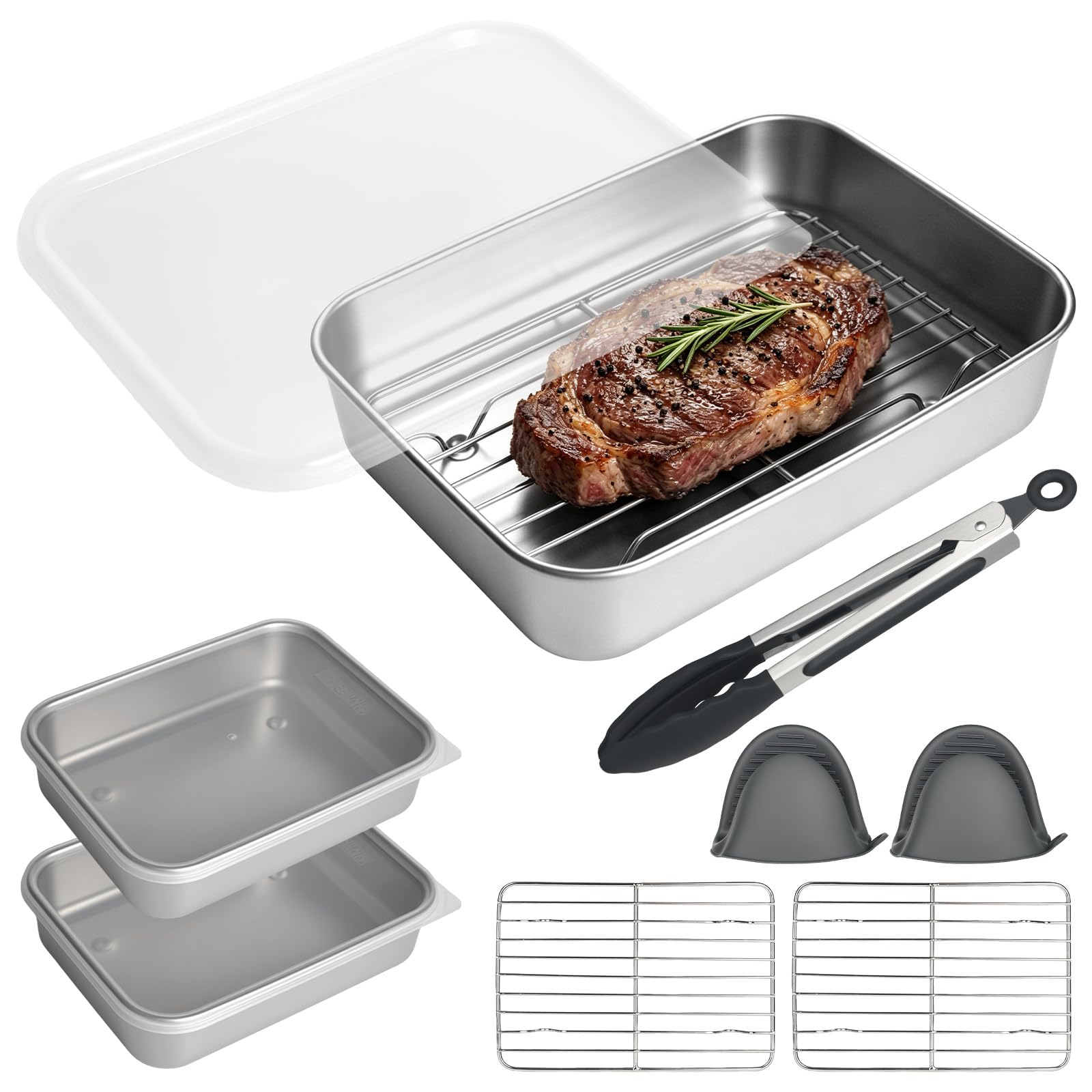 Accessoires Airfryer en acier inoxydable durable pour modèle AF500EU