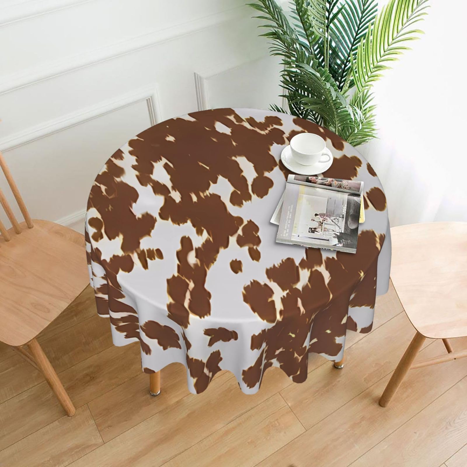 ZHAOUR 5c762f1816e2df05ad7ebf5f2c76df1 Print Round Washable Tablecloth – Table Cover