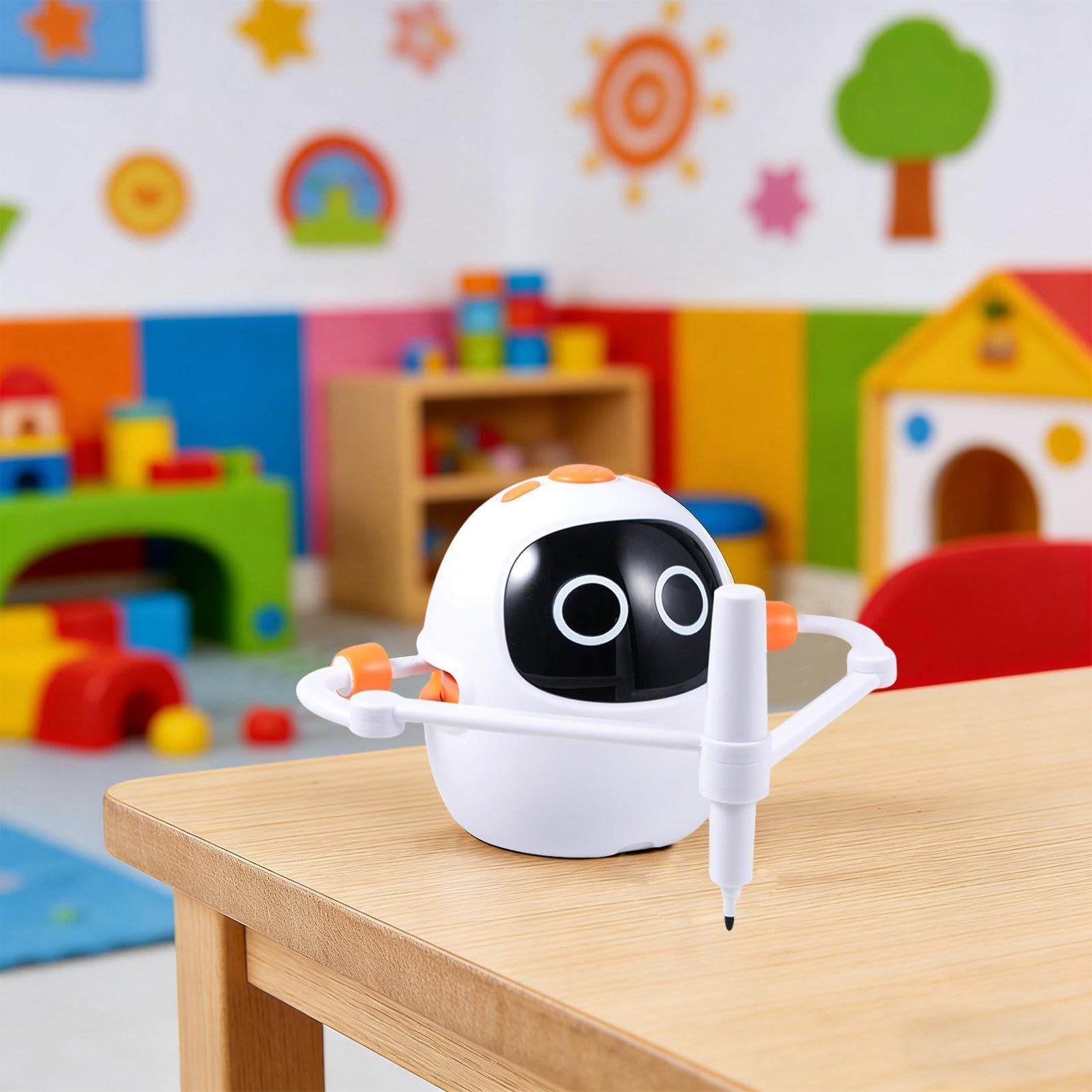Inteligentny Robot Rysujący Dla Dzieci Interaktywna Zabawka Edukacyjna | Robot Zabawka Z 100 Kartami I 5 Pisakami Na Urodziny Dom Szkoła Klasa Pokój Zabaw Przyjęcie Dzieci W Wieku 3-12 Chłopcy