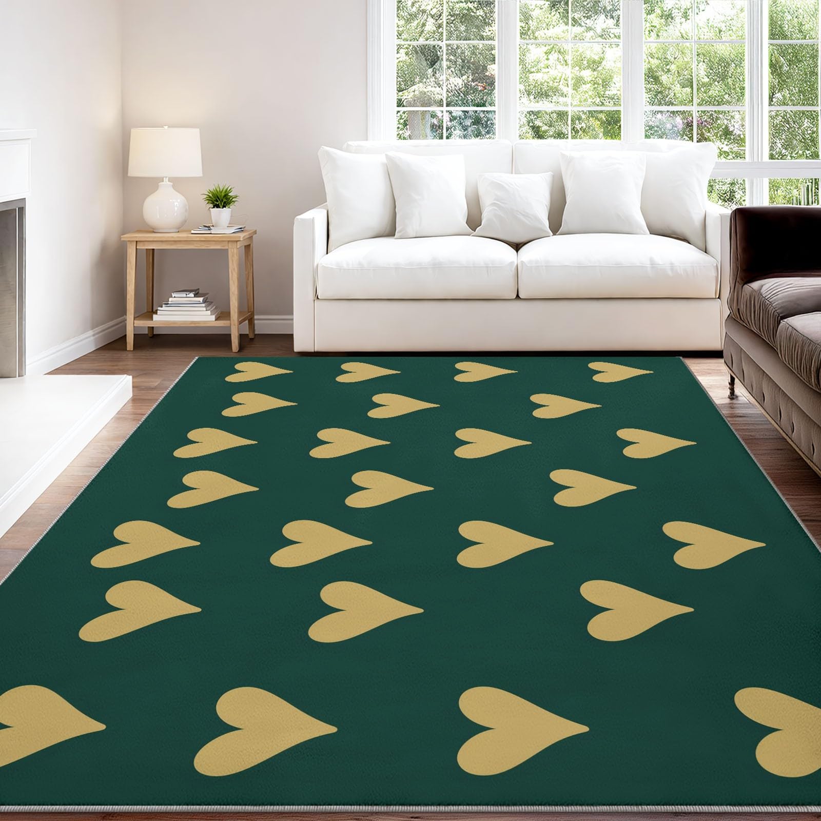 Générique Tapis de Enfant Vintage Ethnic Palmier Plume