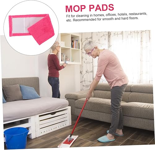 Miniatura 4 de Veemoon Accesorios de limpieza, trapeador plano de microfibra para trapeador plano, almohadilla de repuesto de microfibra para trapeador de