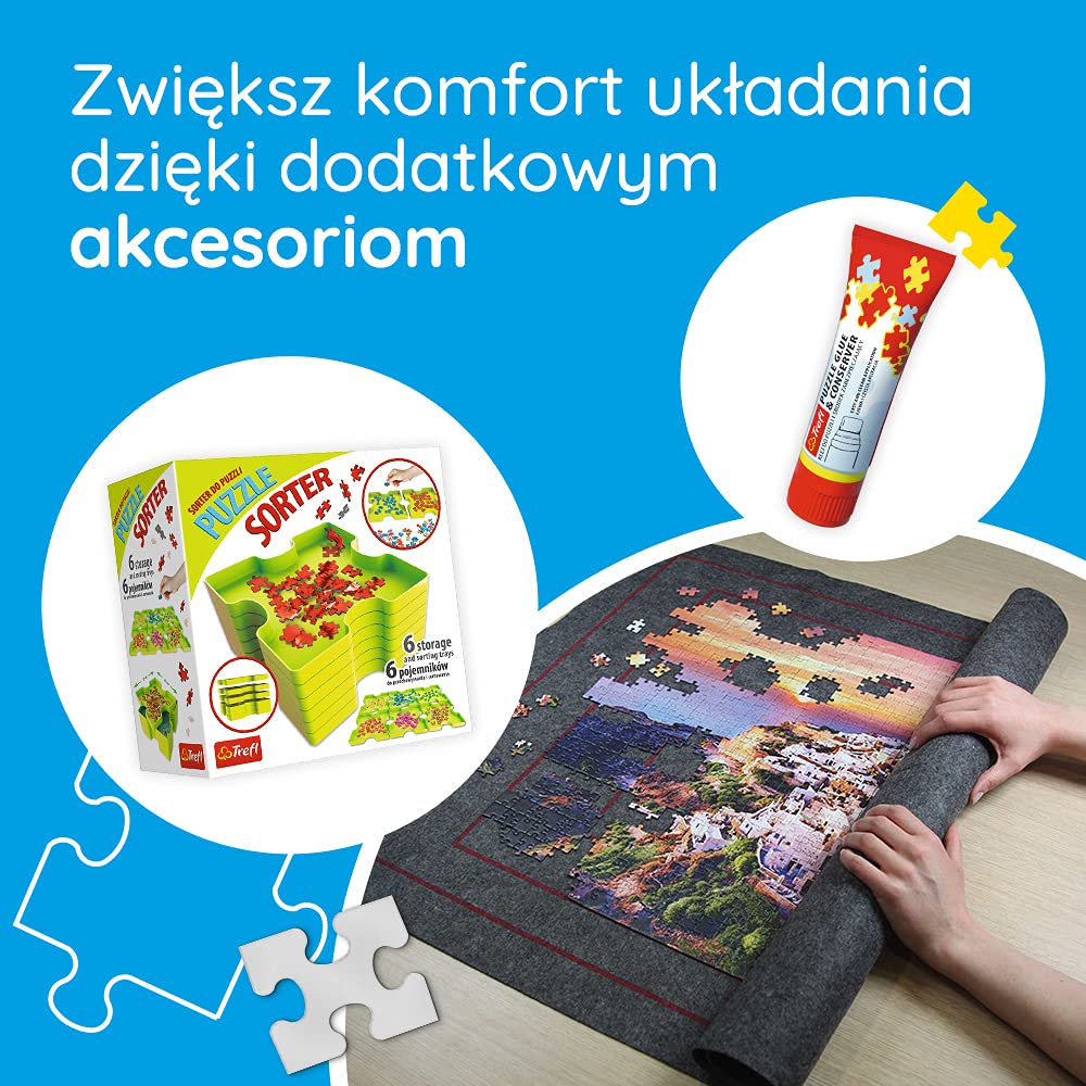 Trefl, Wycieczka kamperem, Puzzle Hidden Shapes, 1000 + 3 Elementów, Znajdź Puzzle Ukryte Kształty, Nietypowe Puzzle, Lato, Zwierzęta, Kreatywna Rozrywka, Zabawa dla Dorosłych i Dzieci od 12 lat
