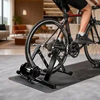 Rolo de Treino para Bicicleta Aro 27 a 29 com 6 Níveis de Resistência, Estrutura em Ferro, Compatível com Quick Release