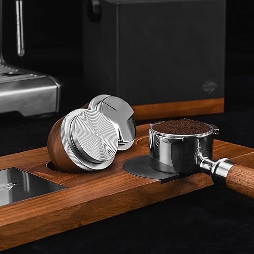 Miniatura 3 de CrossCreek Kits de distribución y apisonamiento de café espresso de 2.008 in | Distribuidor de profundidad ajustable y manipulador | Se adapta a