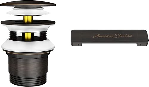 American Standard 1680100.278 Kit de cubierta de desbordamiento y desagüe, bronce Legacy
