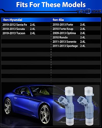 Miniatura 2 de YZHIDIANF Inyectores de combustible mejorados 35310-2G300 se adapta a Hyundai Santa Fe Sonata Tucson, para Kia Forte Koup Optima Rondo Sorento