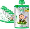 Little Inca Organic Baby Food Pouches The Joyful Green 6x100g | Quinoa-based Dairy-Free Baby Pouch | 6 Months | Recyclable Plant-Based Veg & Fruit Pouches | Supports GutCognitive Health