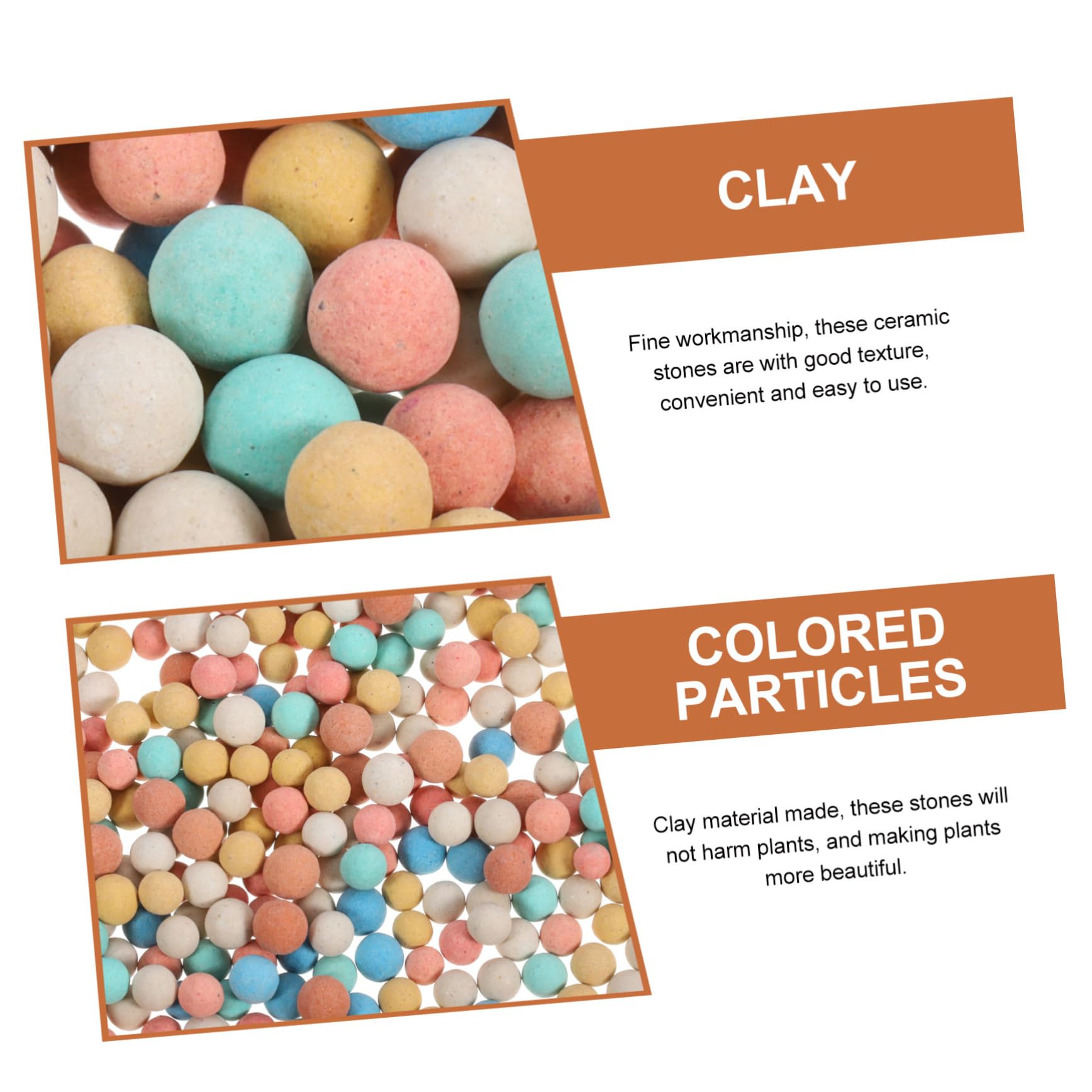 Granulés de Céramsite pour Pots de Fleurs, 2 Paquet 500 G