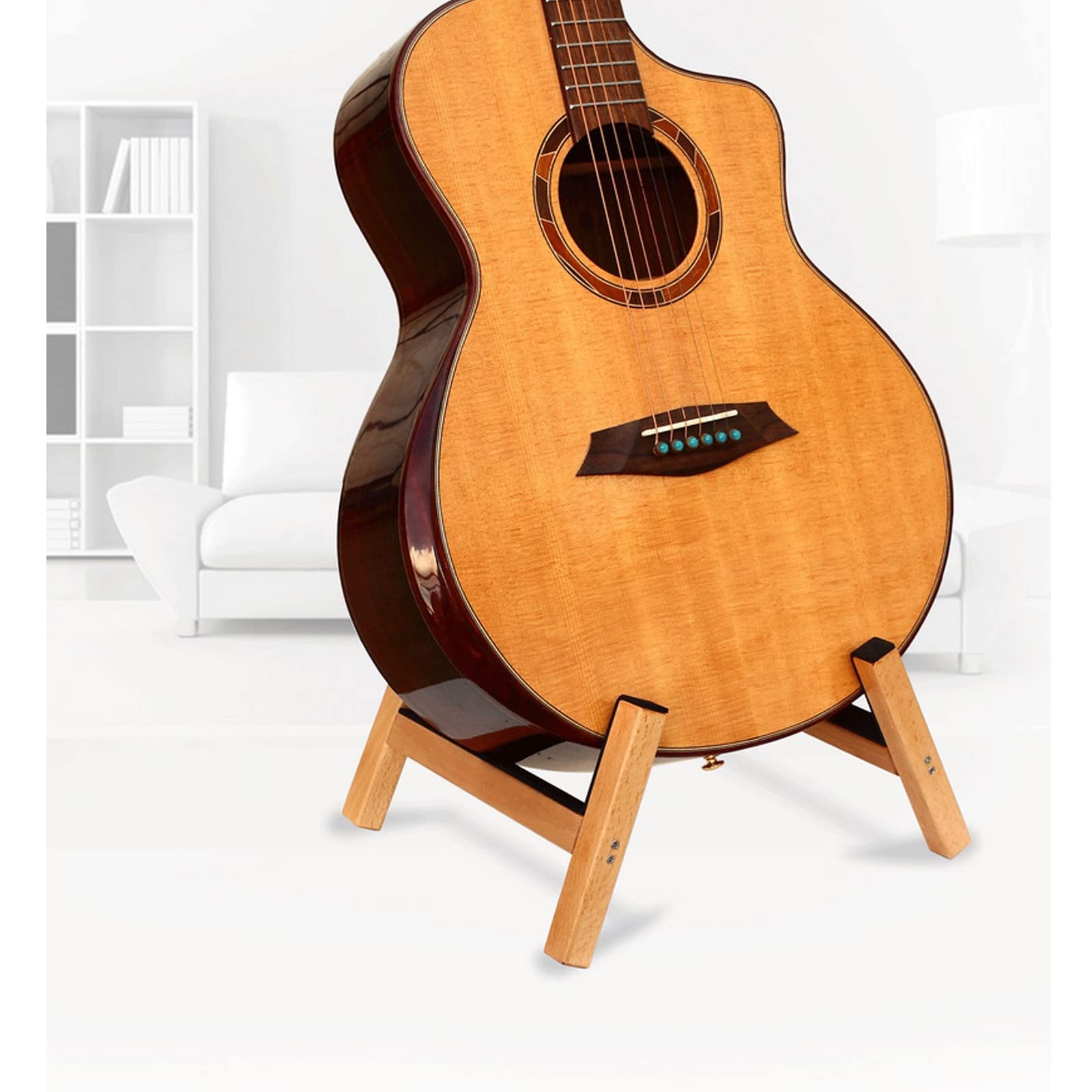 Supporto per Chitarra, Supporto Universale Pieghevole per Chitarra Acustica, espositore per Basso, Adatto per Negozio di Chitarre, Scuola