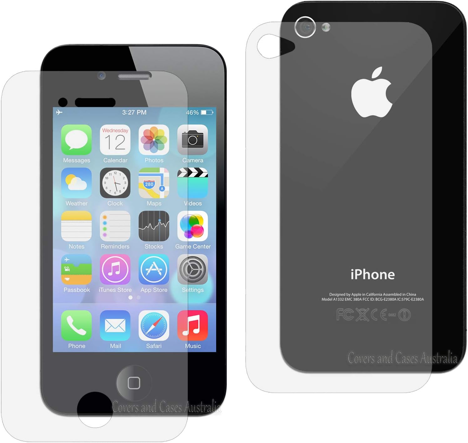 JCPAL iPhone4/4S iWoda screen protector Front and back-AG