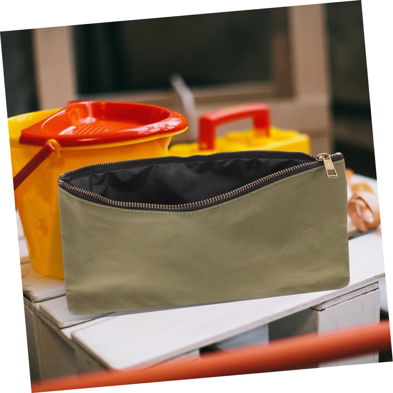 Holibanna 3 Pcs Bolsa de Herramientas Cremallera, Bolsa de Lona para Almacenaje Herramientas, Portátil y Resistente, para Organización en Tool Box o Truck