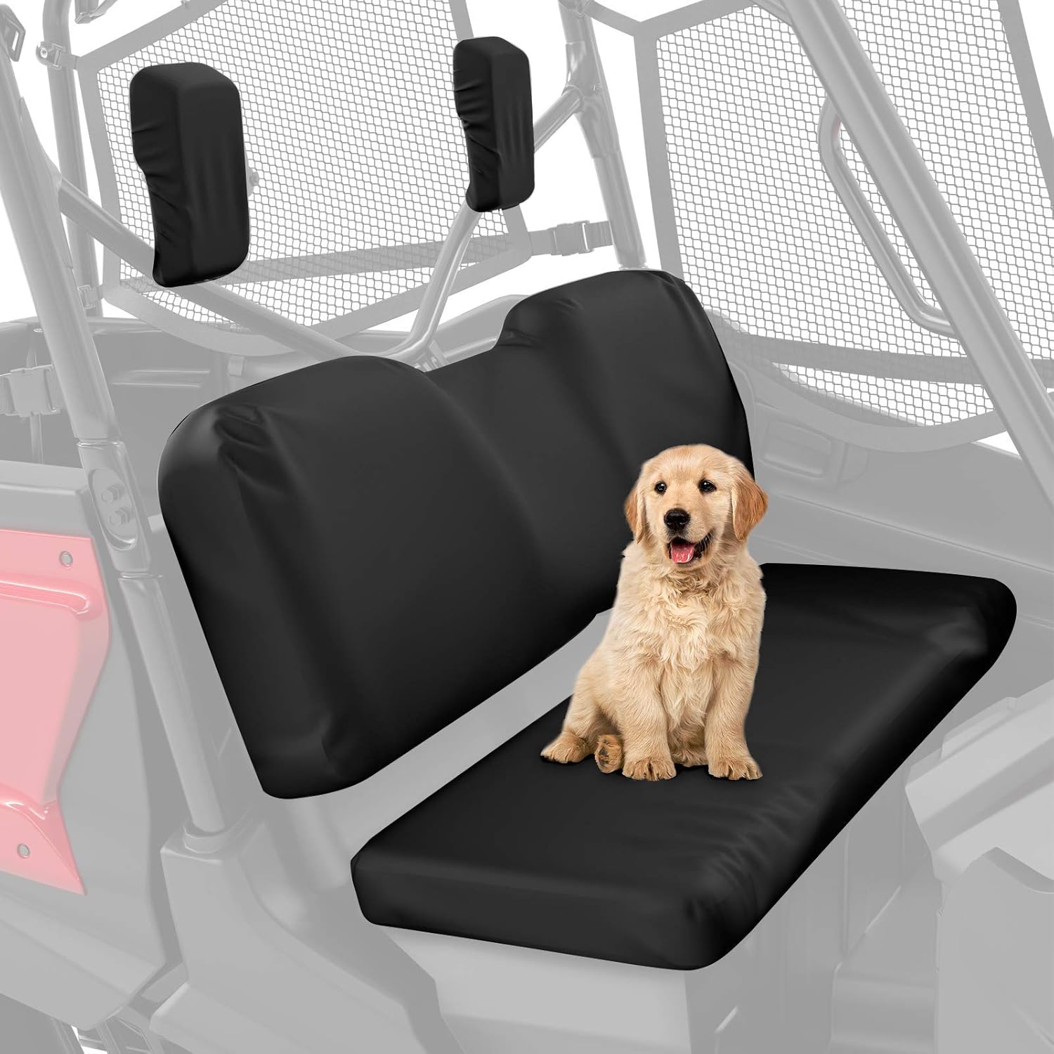 kemimoto Seat Cover Compatible with 2016-2023 Pioneer 1000 & Pioneer 1000-5, Front Seat Only (Black) : Automotive