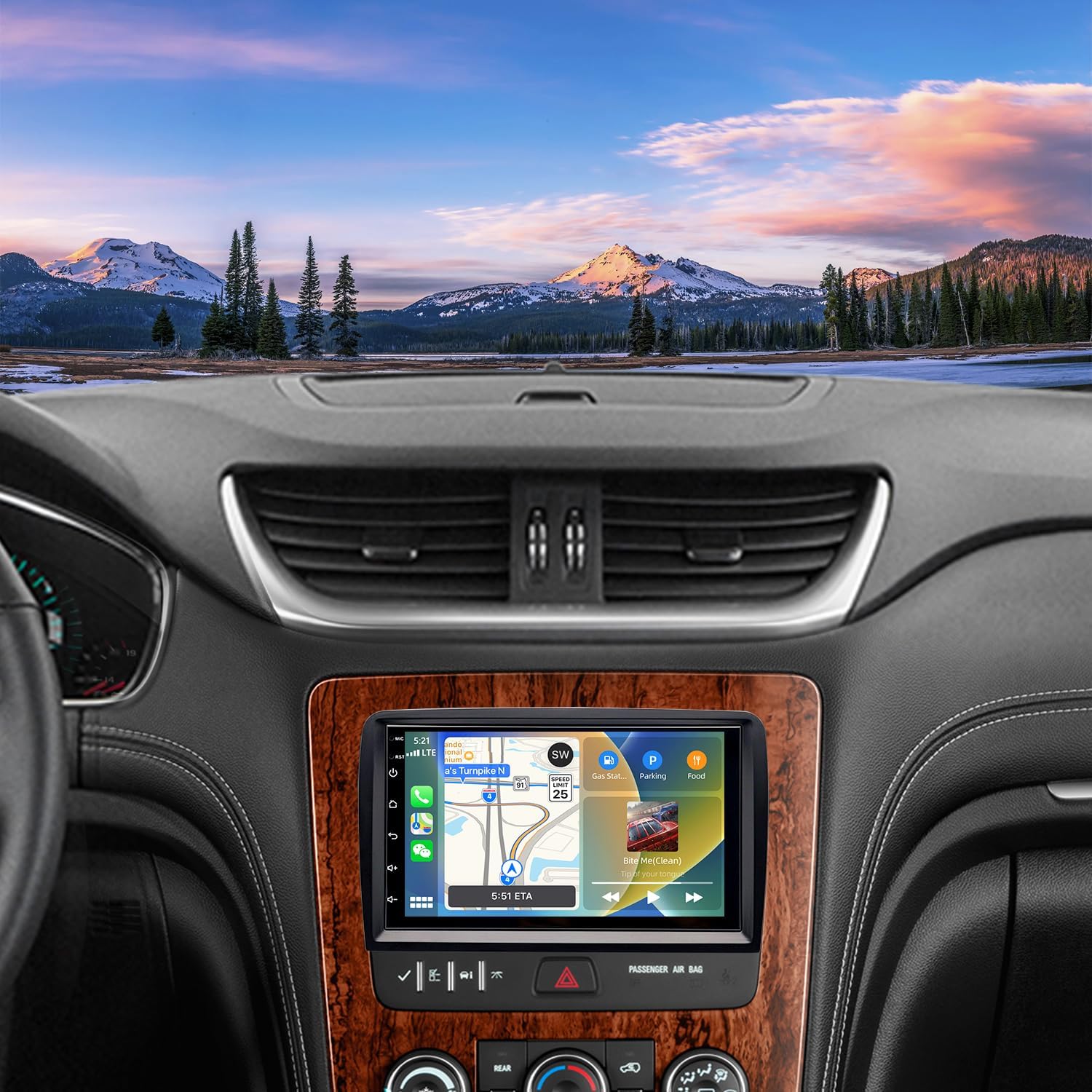 Android 14 Upgrade Car Stereo Radio for Chevy Chevrolet Traverse 2013 2014 2015 2016 2017, 4+64G w/Wireless Carplay/Android Auto 7" Touch Screen GPS Navi Radio Dash Kit WiFi Bluetooth/SWC/FM Camera