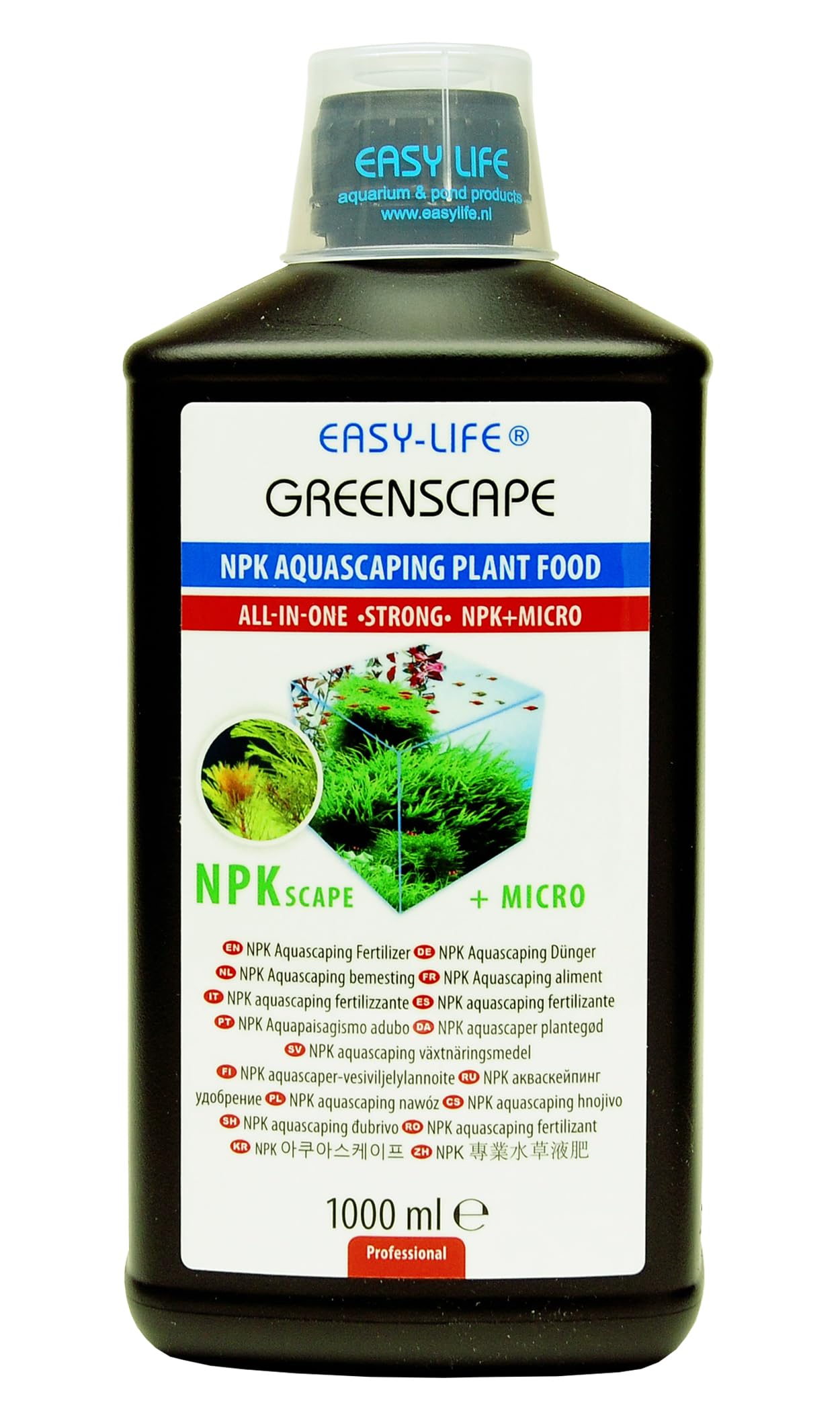 Green Scape 1000ml Easy Life évite le jaunissement des feuilles en aquarium