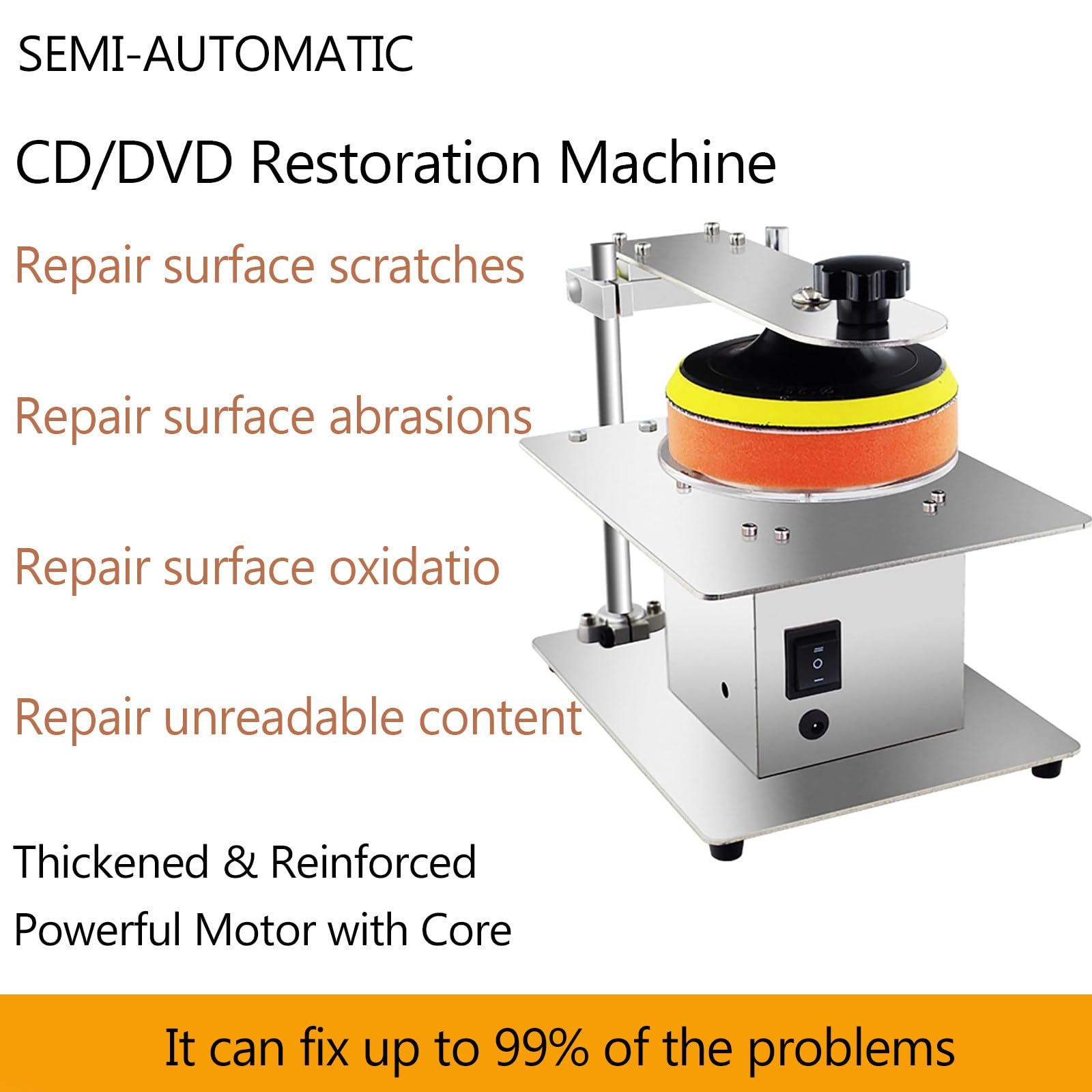 200W Disc Polierer CD DVD Reparatur Schleifmaschine Kratzer Entferner & Datenwiederherstellung Werkzeug für Disc Restaurierung