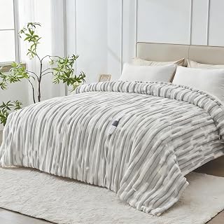 Heated Blanket Full - 72"x84" Fast Heating Bed Electric Blankets with 6 Heating Levels & 10 Hours Auto Off, Soft Ribbed Faux Fur Sherpa, Over-Heated Protection ETL, Light Gray