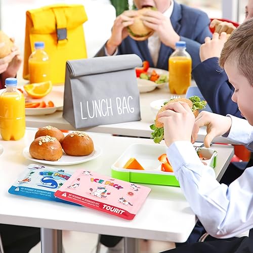 Miniatura 7 de TOURIT Bolsas de hielo suaves reutilizables para niños, loncheras, hieleras y enfriadoras, sin BPA, delgadas y mantienen la comida fría durante