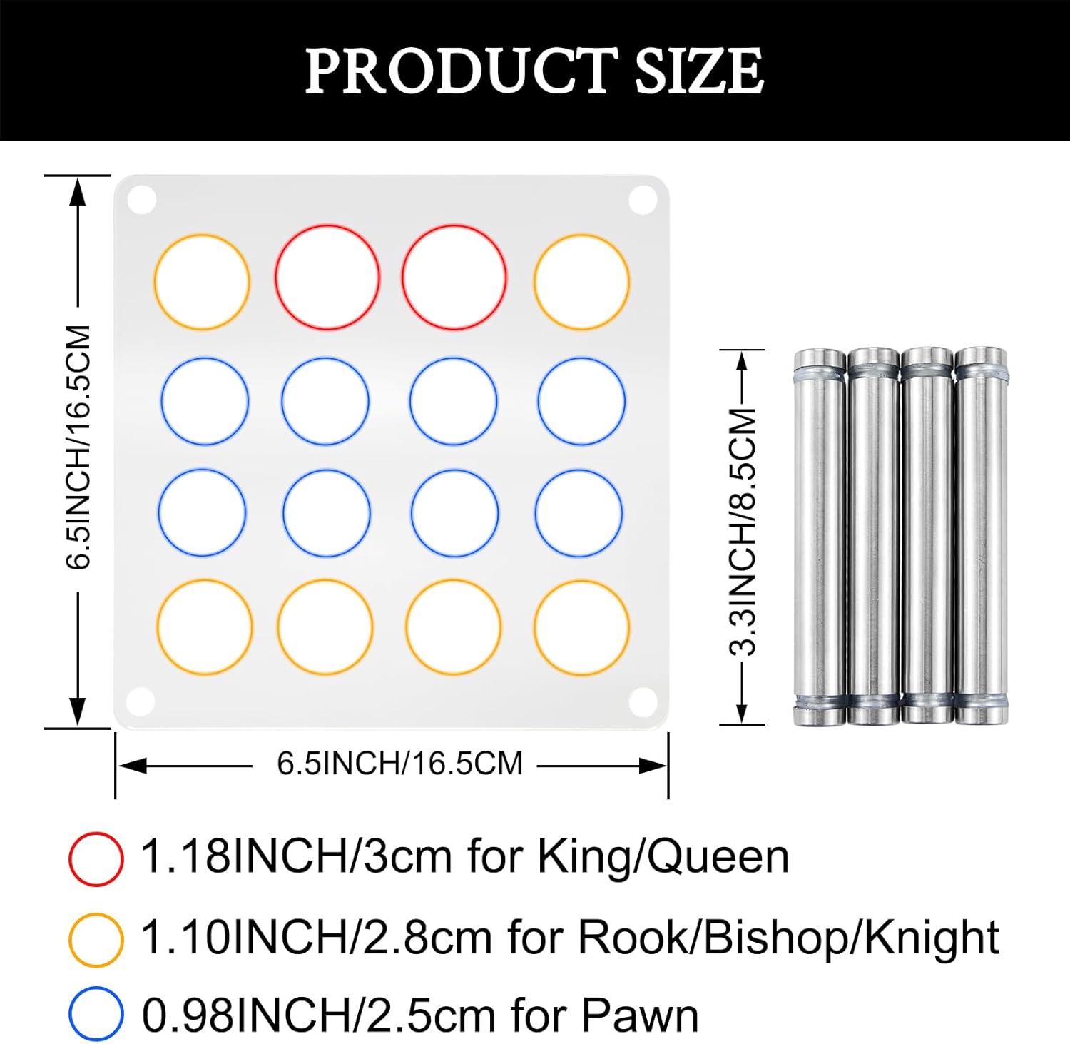 Resin Chess Set with Checkers Board Silicone Mold Set with 2 Pack Chess Piece Holder, 32 Pieces Full Size 3D Silicone Chess Molds Kit for Epoxy Resin Casting, Party Board Games and Home Decoration