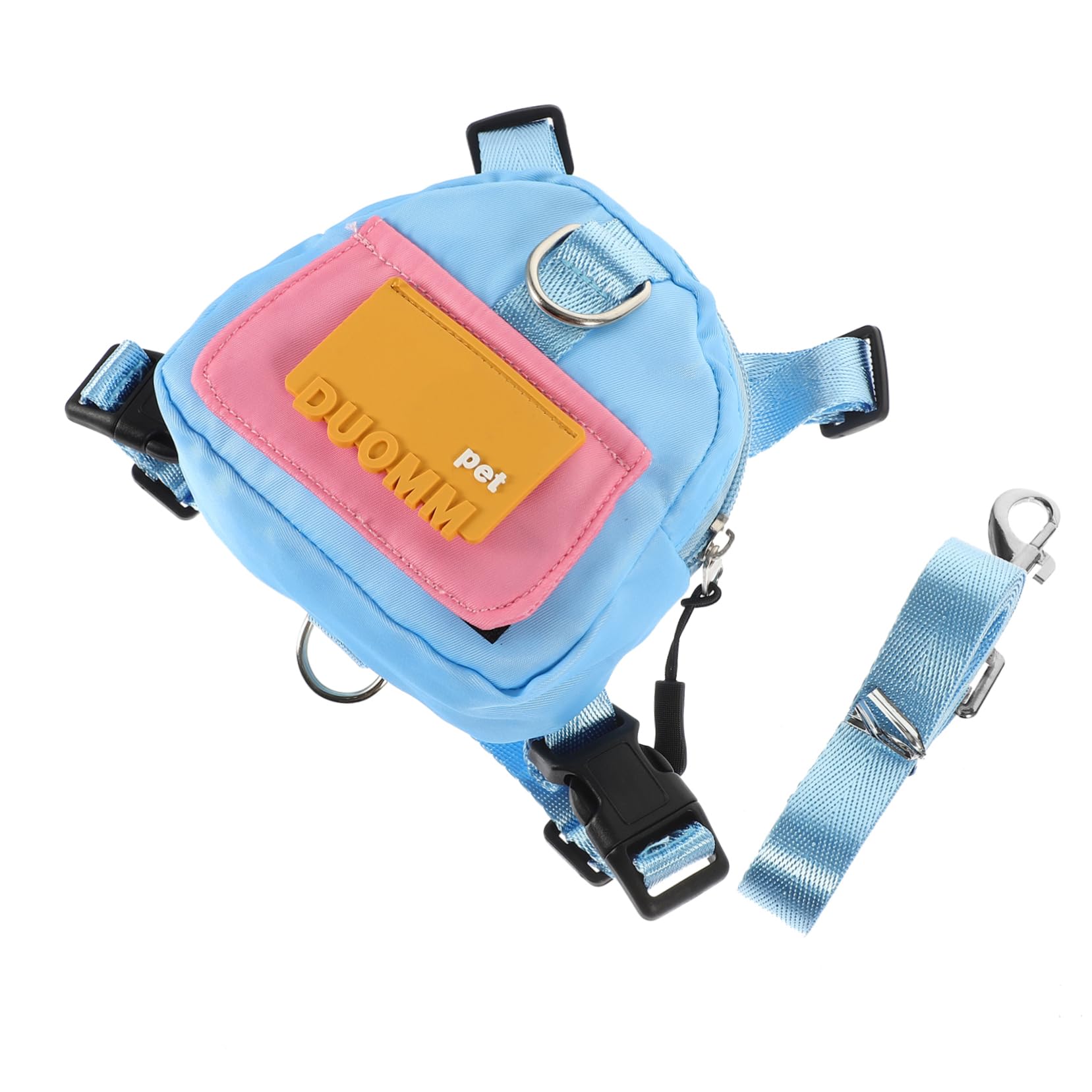 PEPLAYTAL 1Set Dog Backpack Harness for Pets Self Carrier Backpack with Dog Waste Bag Dispenser Durable for Hiking and Daily Walks for Puppies and Dogs