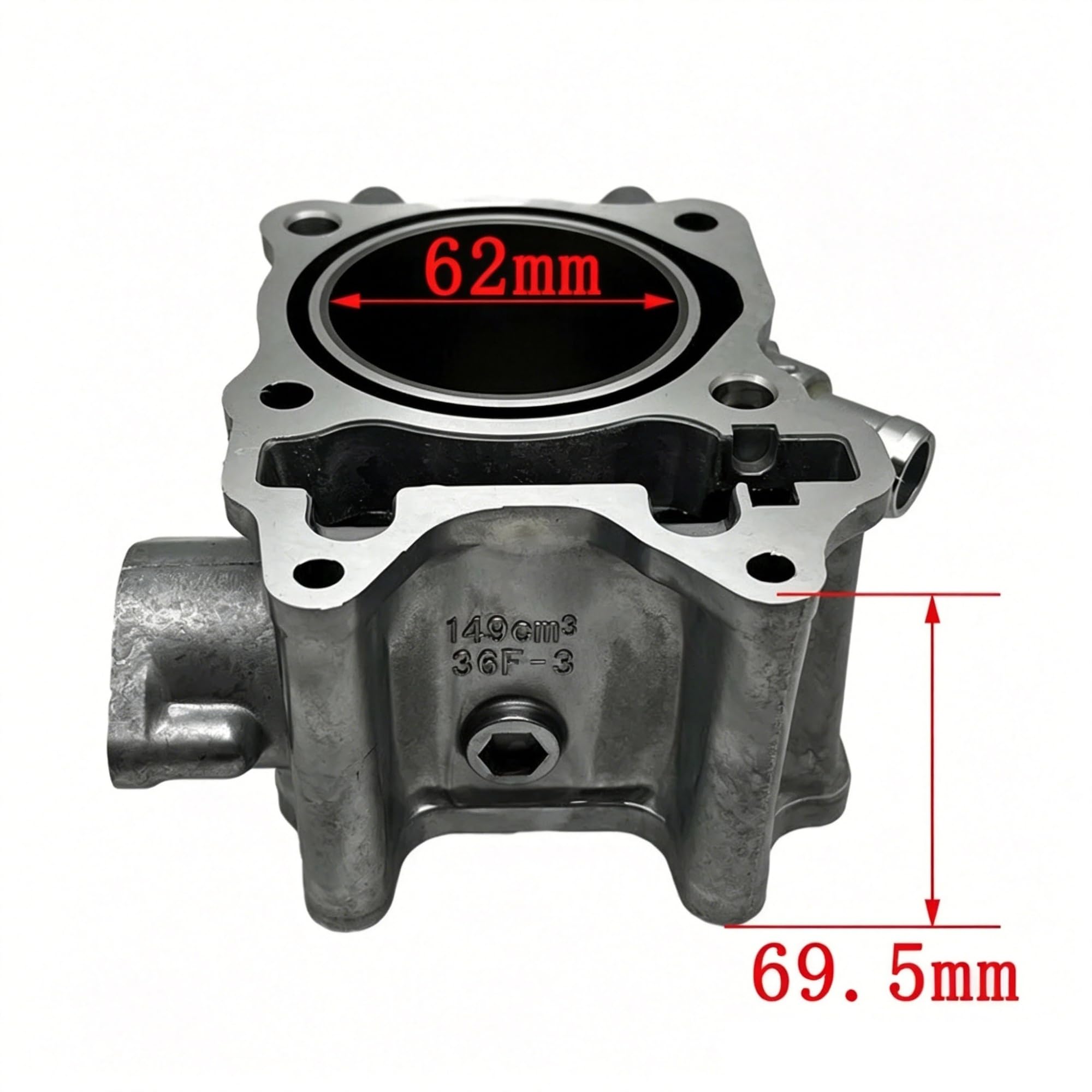 Fasce Elastiche Per PCX125 Per Click125i Per Piombo Per WW Per PCX Per Forza 125 4-Stroke 12100-KZR-600 175cc 62mm Kit Pistone Cilindro Big Bore Pistone