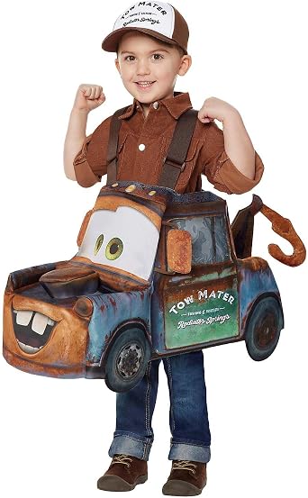 Spirit Halloween Cars Toddler Mater Ride-Along Costume | Officially Licensed | Disney | Pixar | TV and Movie Costume