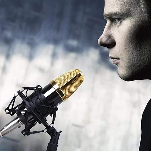 Miniatura 7 de Miwayer Soporte de choque universal para micrófono, estructura antivibración más avanzada compatible con micrófonos de condensador de gran diámetro