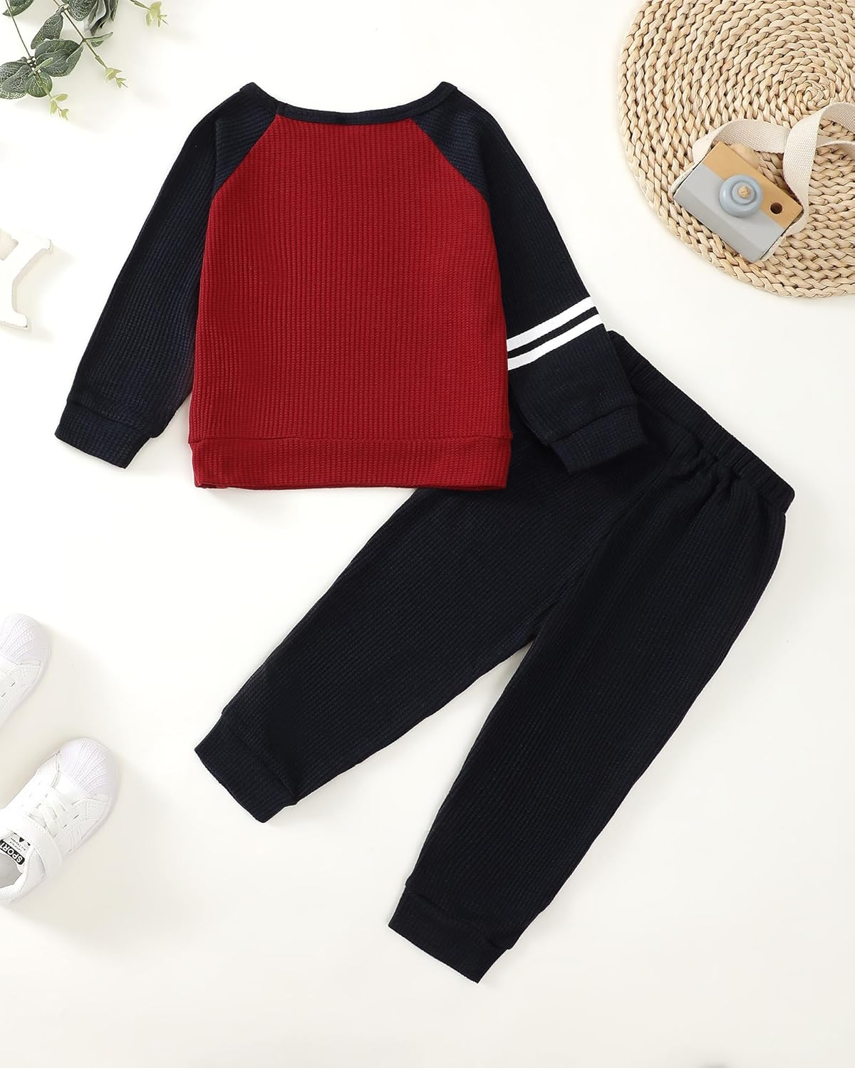 Toddler Baby Boy Clothes Fall Winter Long Sleeve Sweatshirt Pullover Tops + Joggers Pants Outfit Set - Image 4