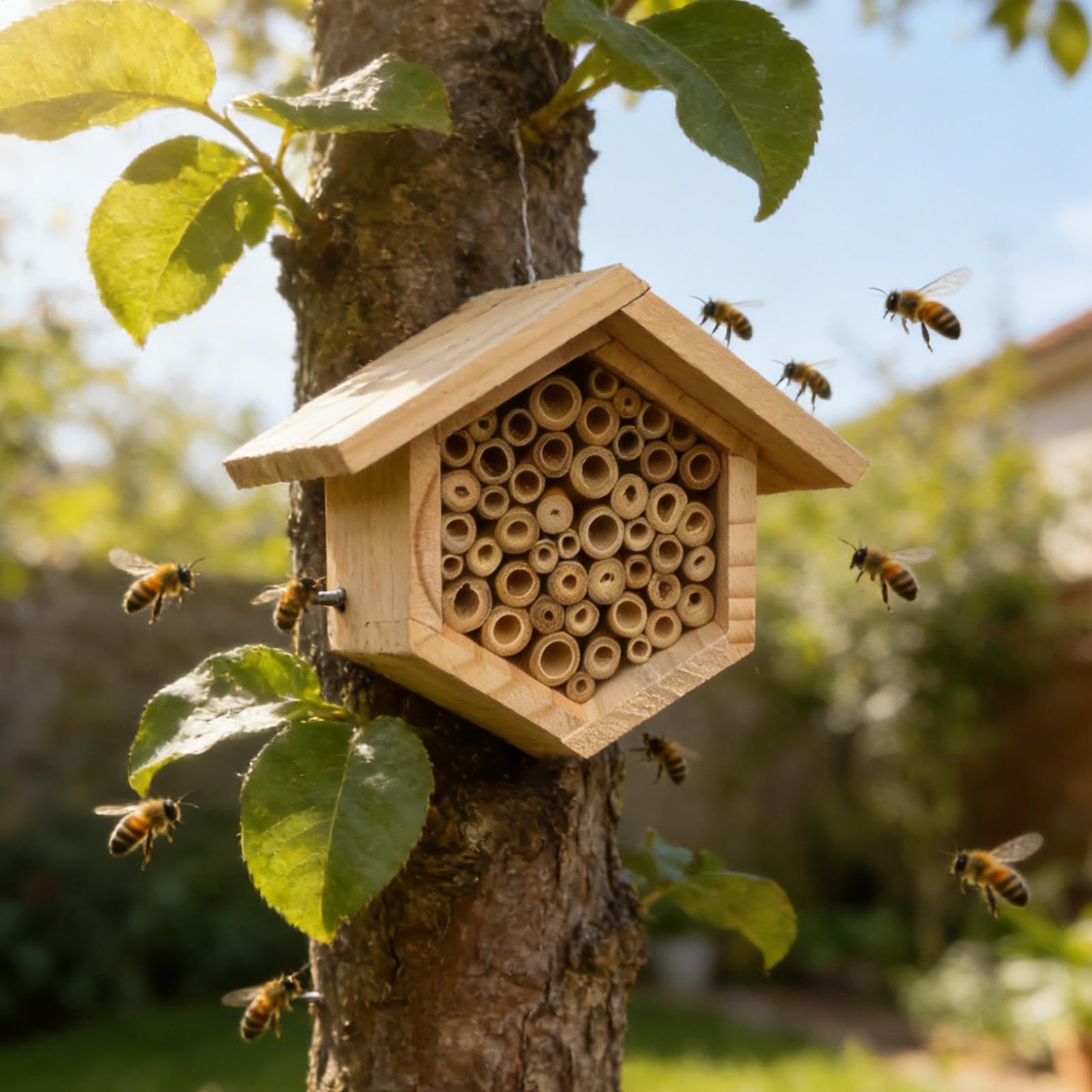 Hotel Per Alveare In Legno | Box Per Con Funzione Di Habitat Casa E Hotel Per Giardini Verande Ambienti Esterni Ed Interni Cortili Balconi Terrazze