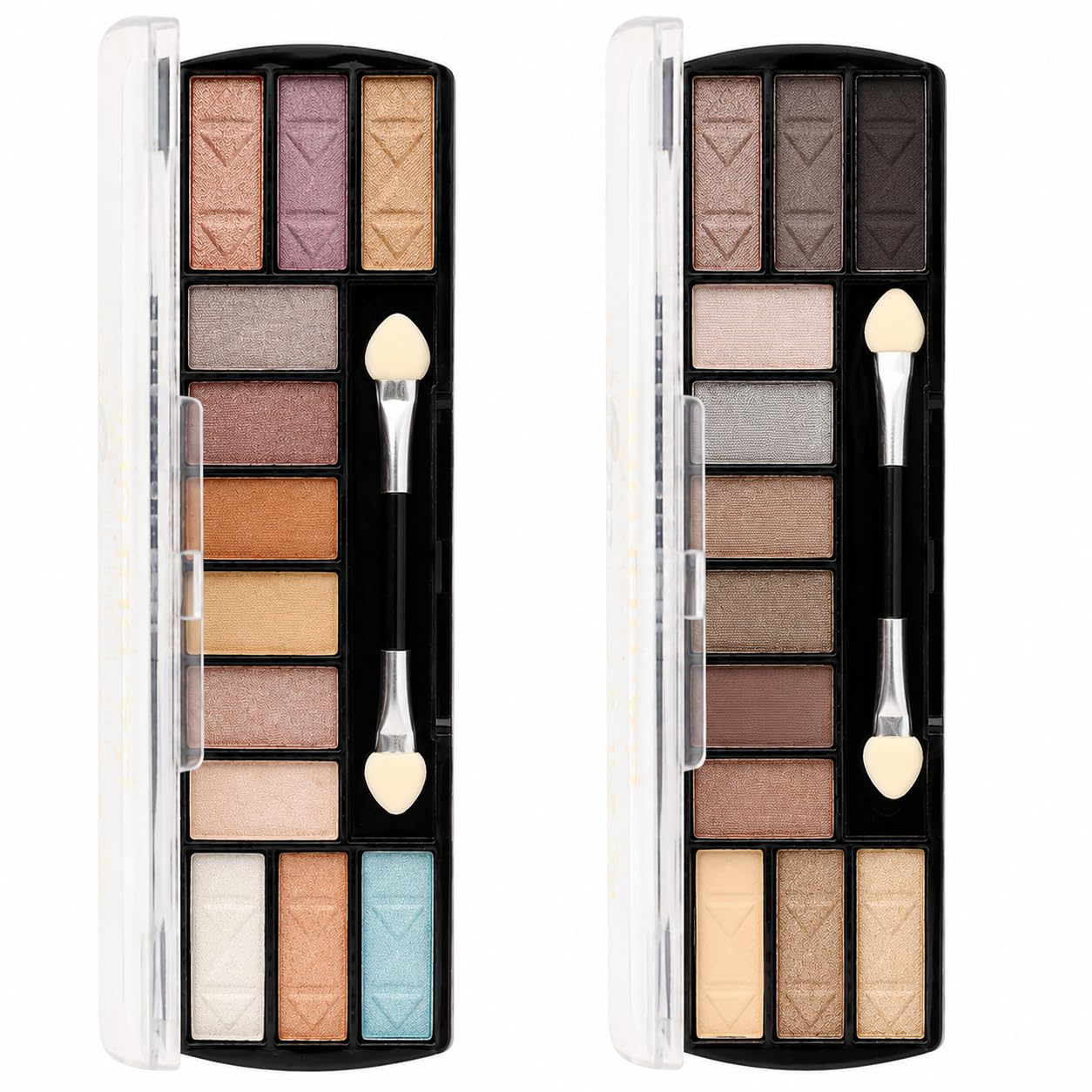 L.A. Colors Day to Night 12 Color Eyeshadow Palette Combo | Daylight + Sunset | Matte & Shimmer Eye Makeup Palette | Highly Pigmented, Blendable, Long Lasting Eyeshadow Kit | Pack of 2-image-30