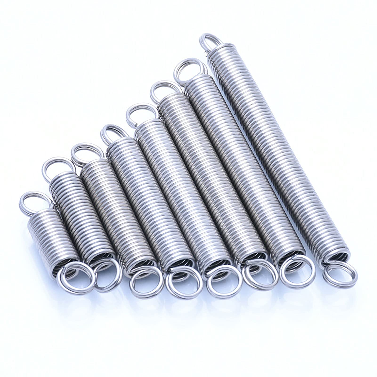 Gtpbao Tension Pullback 5 Pieces, Wire Diameter 0.8Mm, Outer Diameter 6Mm, Length 20-60Mm 304 Stainless Steel Dual Hook Expansion Tension Spring Hook Expansion (Size : 35Mm)