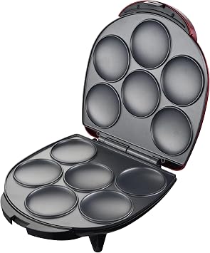 EUROSTAR AR601R 6-Serving Arepa Maker, Red