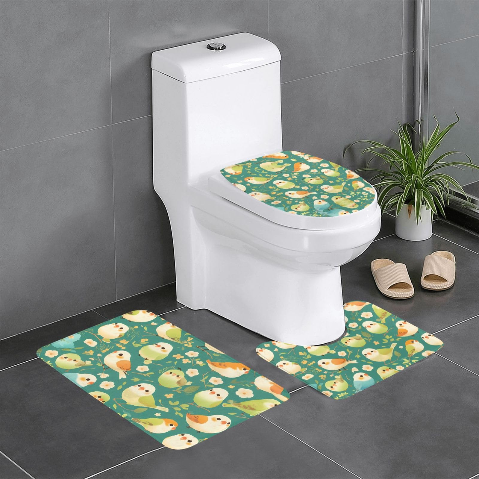 Tapis de salle de bain absorbants et antidérapants pour coiffeuse et toilettes