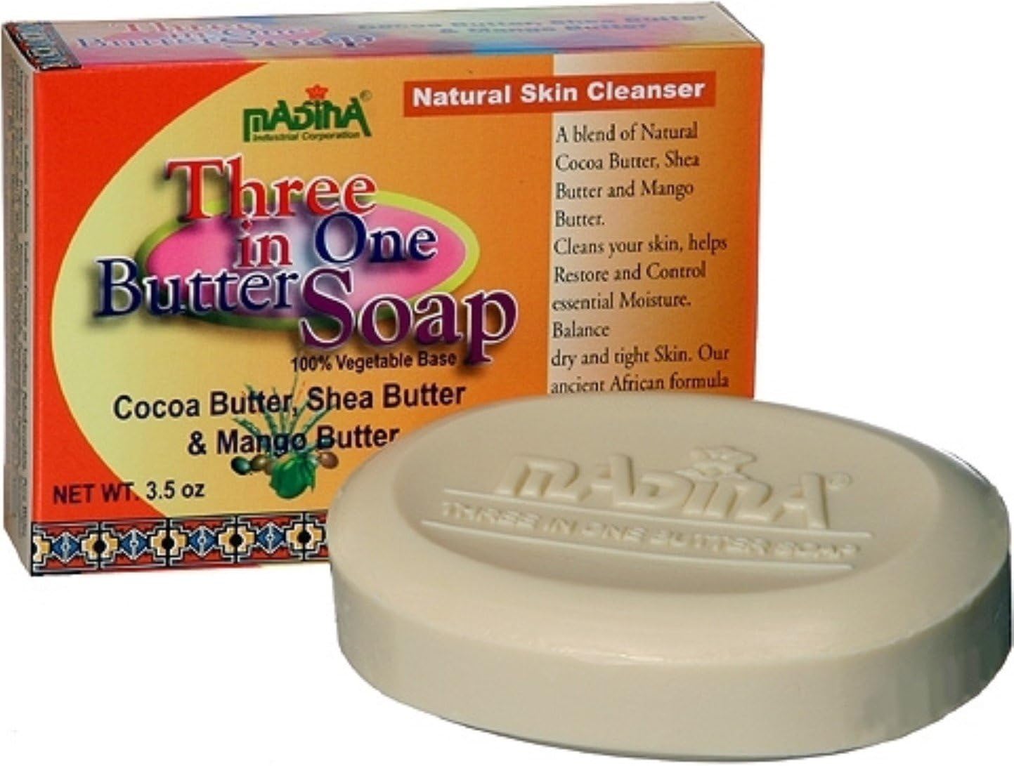 Three in One Butter Soap, 3.5 oz (Pack of 3)