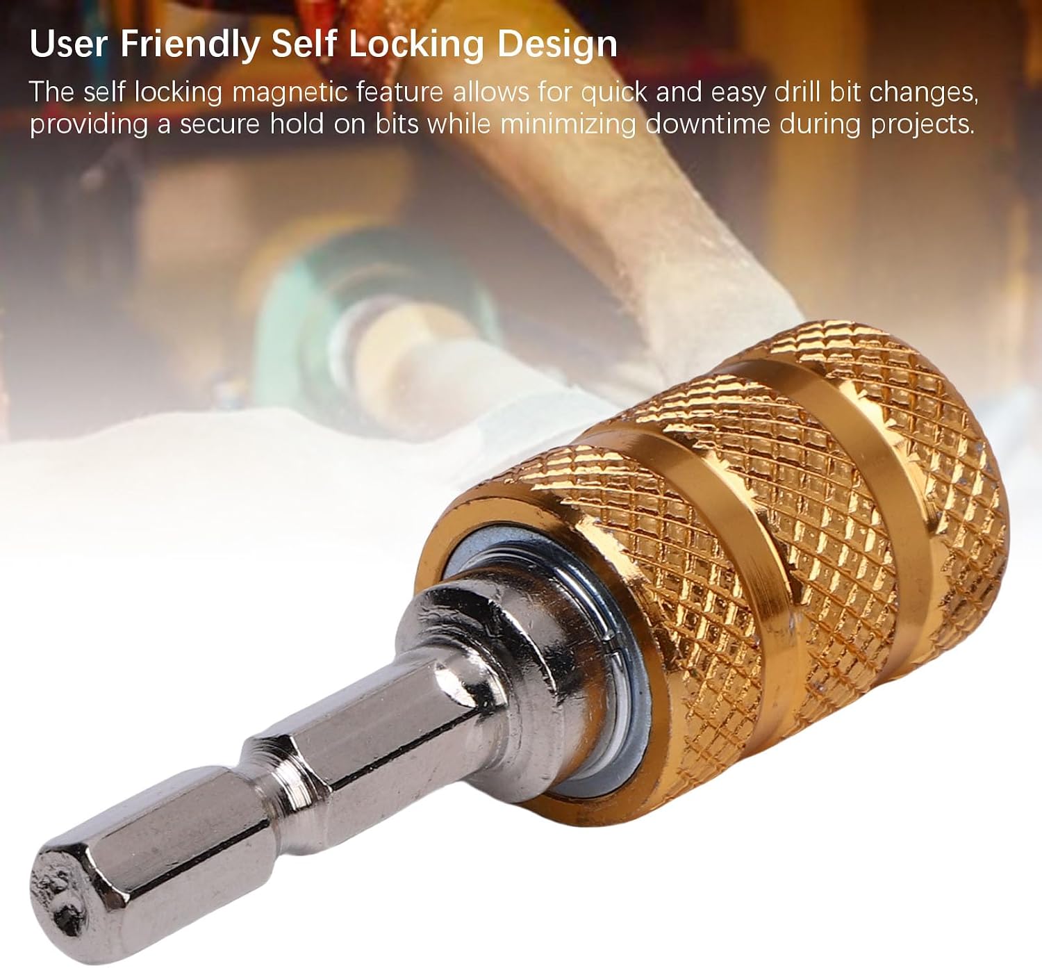 2-Pack Quick Release Drill Bit Holder, 1/4 Hex Shank Chuck Adapter