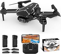 FAKJANK X19 Mini Drón HD 720P Kamerával - WiFi FPV Élő Közvetítés, 2 Kamera, Magasságtartás, Fejnélküli Mód, 3D Flip, 2 Akkumulátor, 20 Perc 1