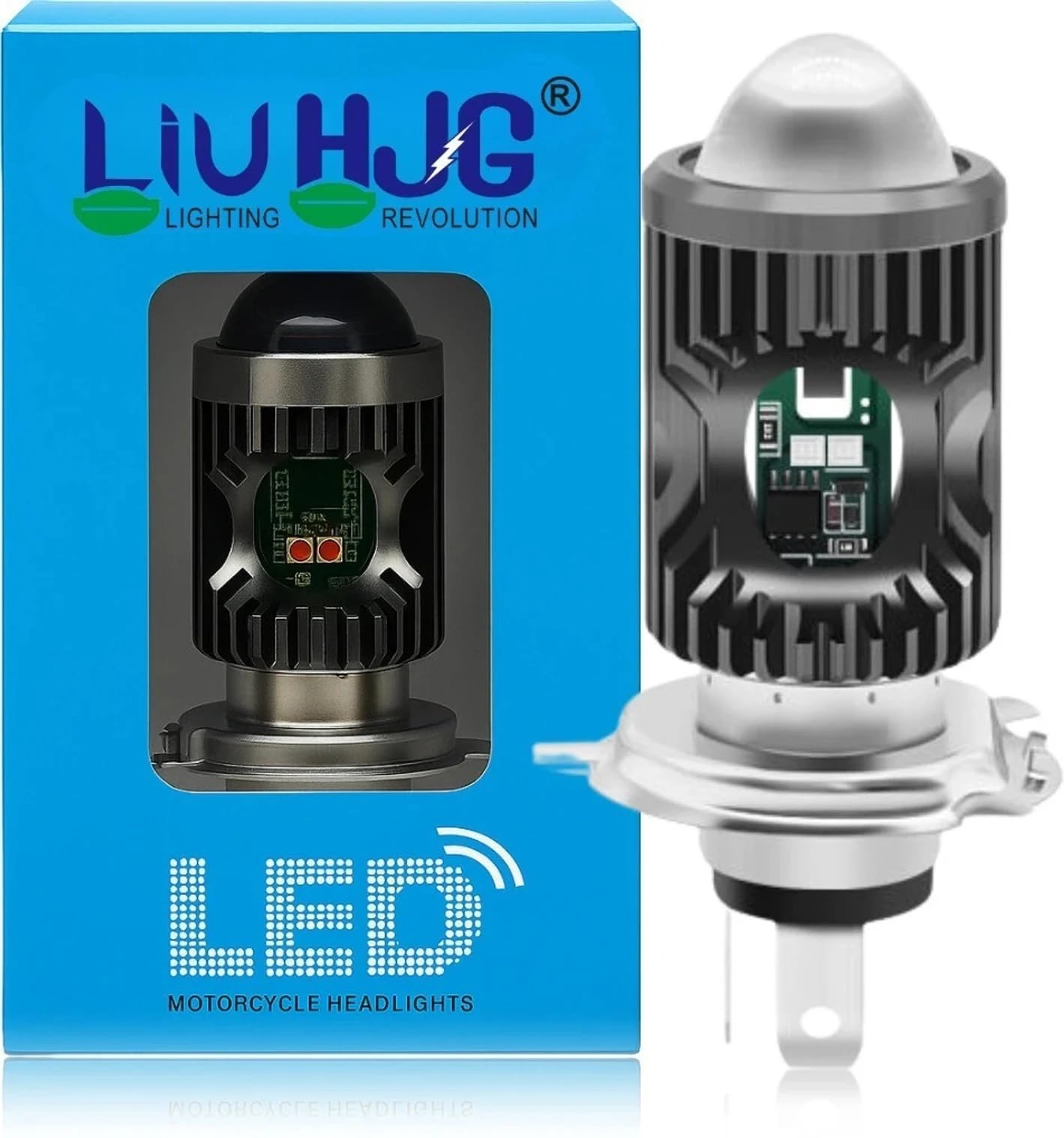 LIU HJG LED Headlight Bulb 20W Waterproof Police Style Multi Color Light for Bikes & Cars, High Brightness White Yellow Red Blue Universal-image-25
