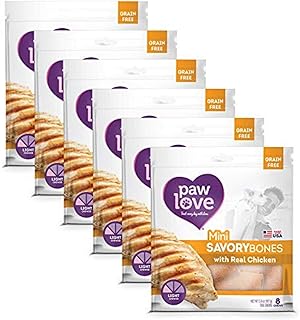 PawLove SavoryBones Natural Treats Bones