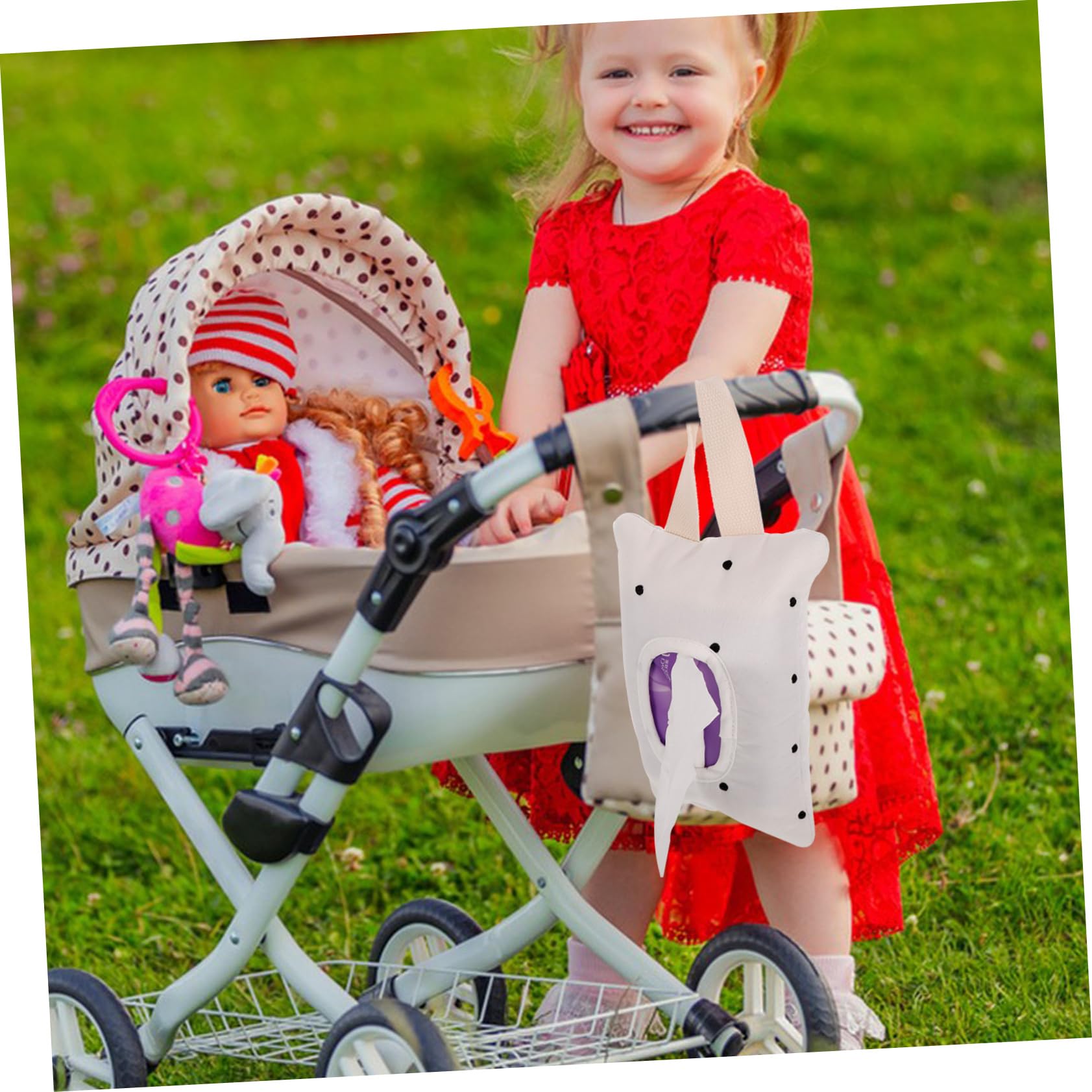 Toyvian 5stücke Hängender Feuchttuchspender Für Tragbare Aufbewahrungstasche Mit Niedlichem Punktedesign Für Unterwegs Und Zuhause Organisator Für Feuchttücher Und Andere Wichtige