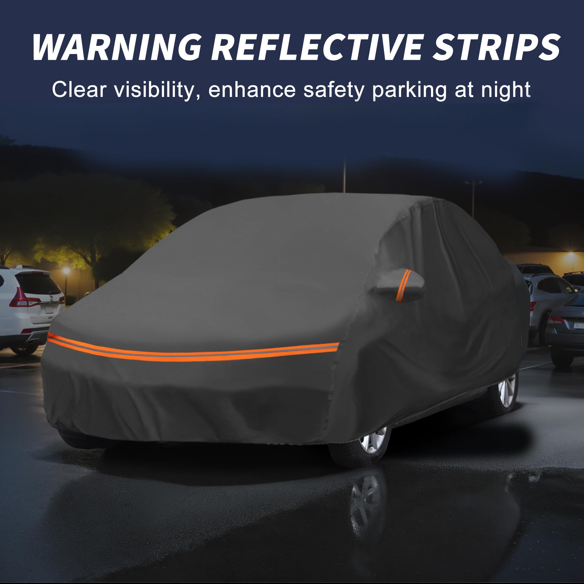 A ABSOPRO Funda De Coche para Hyundai I20 14-21 1Pc | Color Negro, Material Peva Y Algodón Spunlace, Para Todo Clima, A Prueba De Viento, Uso Exterior