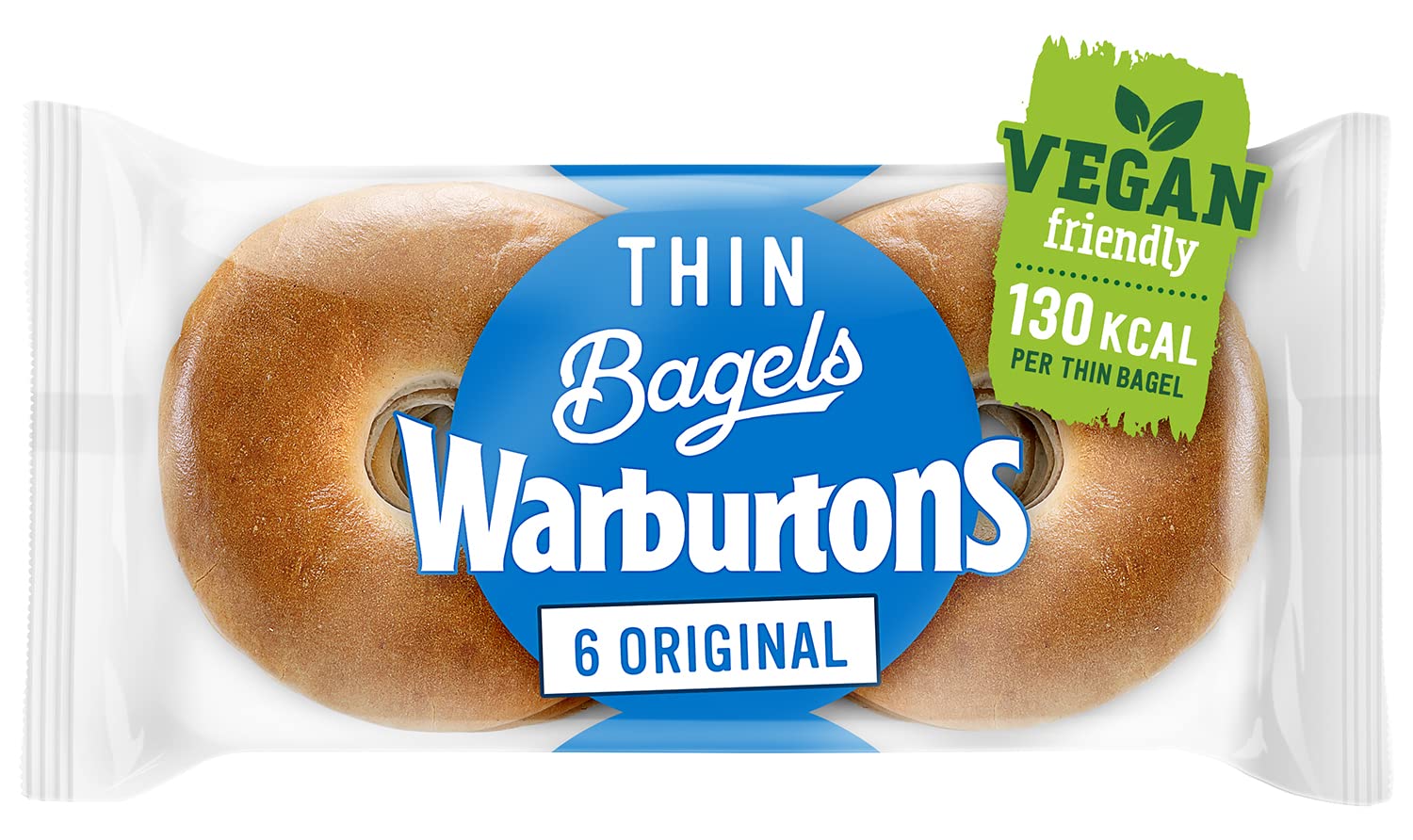 Thin Bagels Plain Sliced, 300g