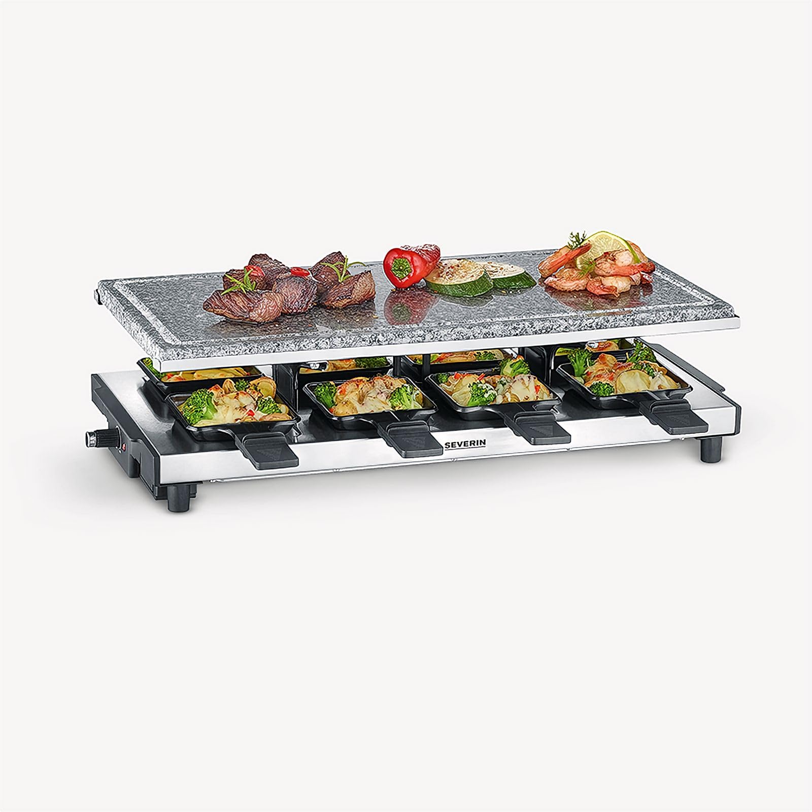 Raclette avec pierre de cuisson naturelle